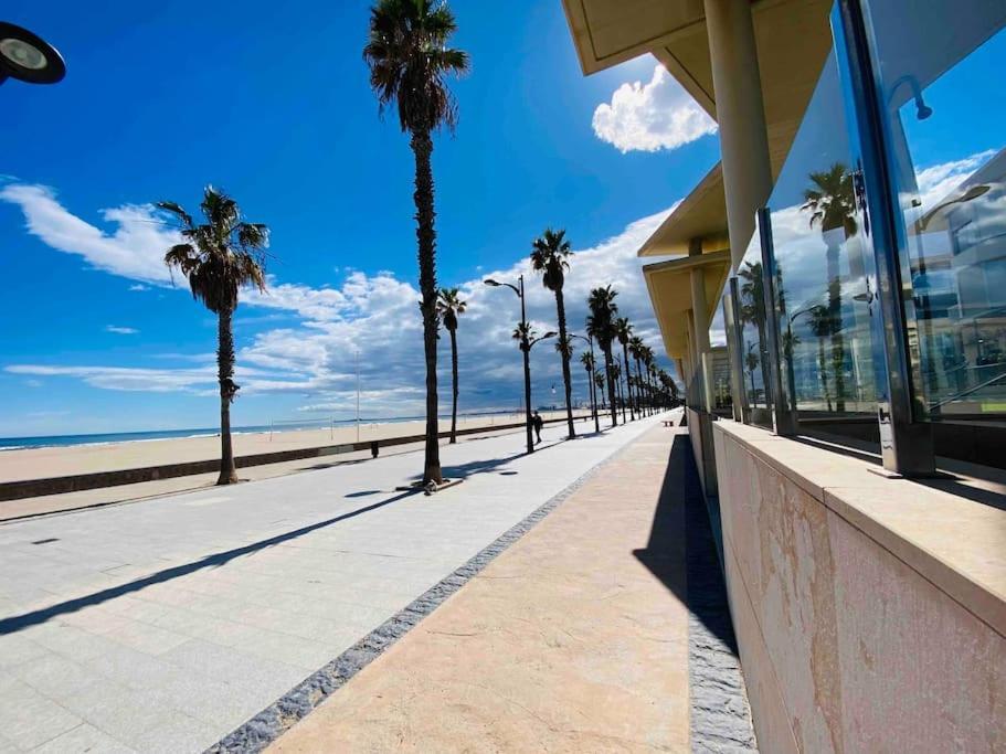 Stylish Apartment With Terrace On The Beachfrom Valencia Kültér fotó
